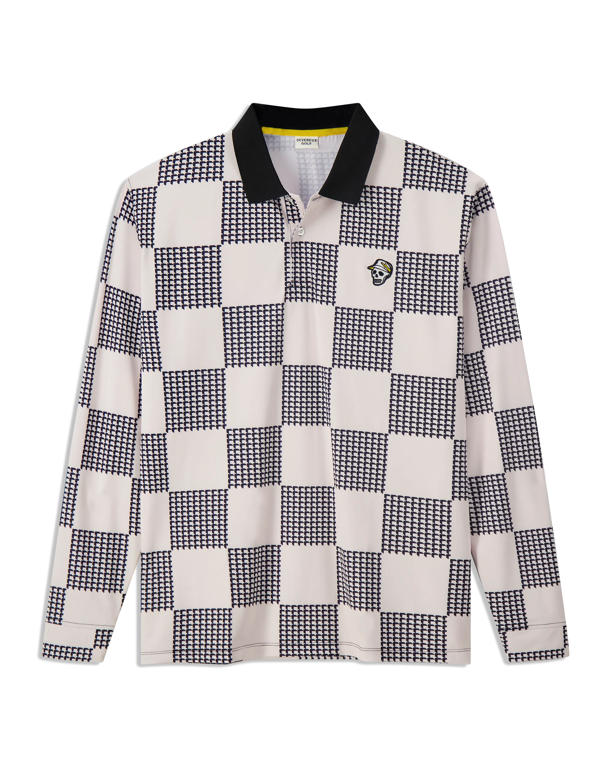 Back9 Checker Long Sleeve Polo