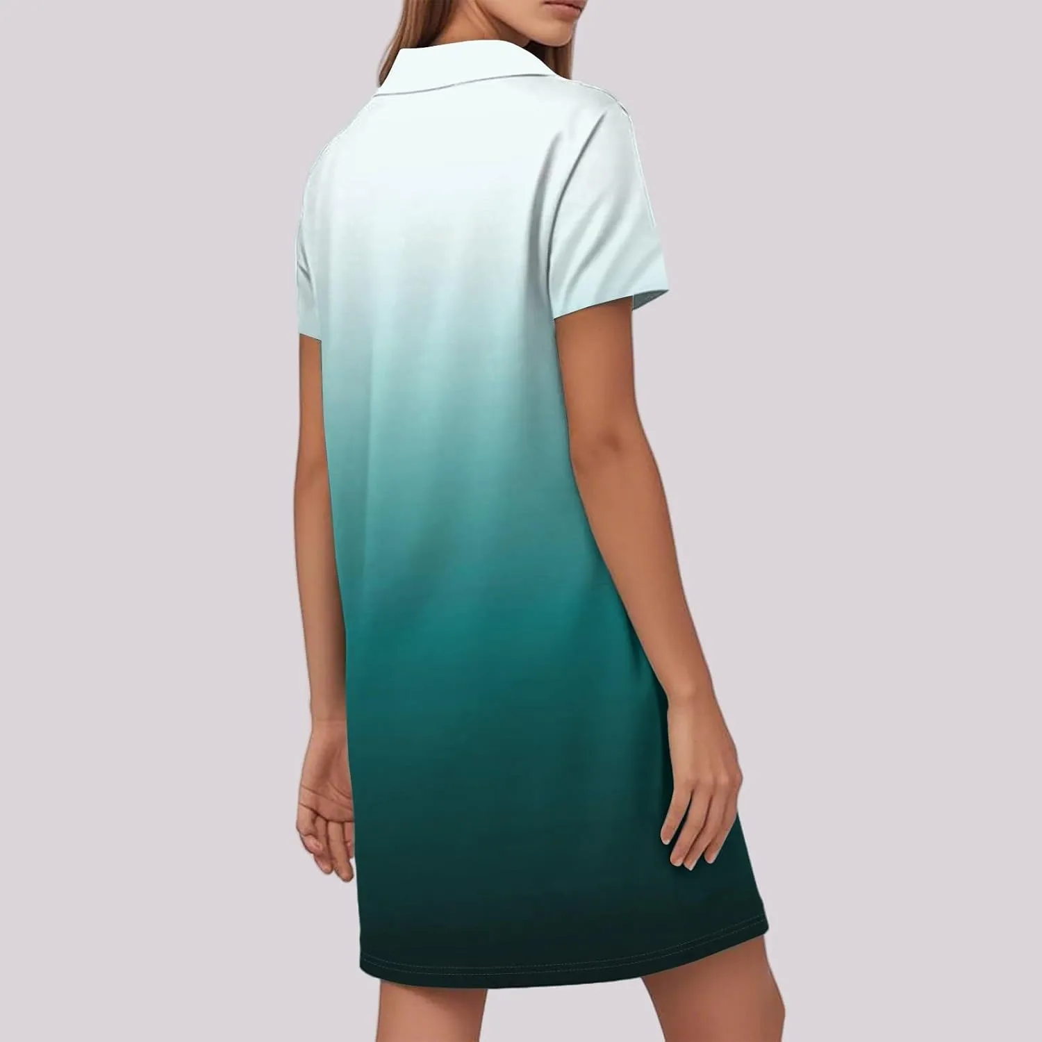 Beach Vacation Clothes for Women Womens Summer Dresses Trendy 2025 V-Neck Short Sleeve Sundress Novelty Dress