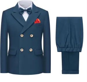 Boys Suits Set Plaid Blazer Vest Pants Single-Breasted Jacket Formal for Wedding Party Prom