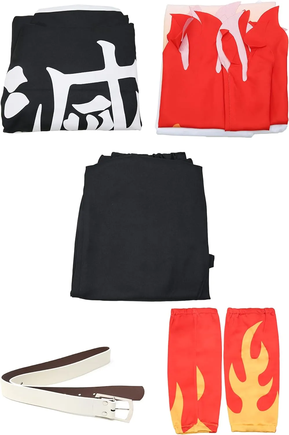 C-ZOFEK Men's US Size Cosplay Costume Kimono Kaori Cloak with Black Suit and Belt for Halloween