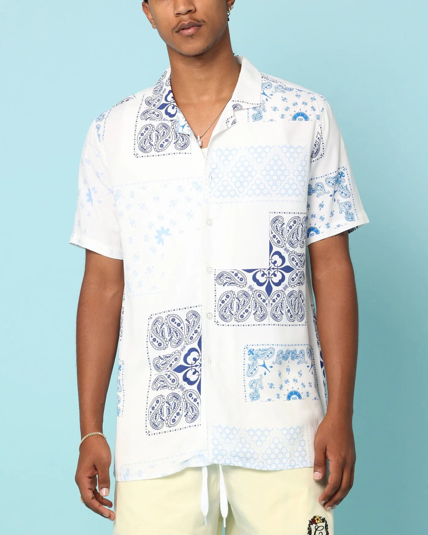 Carré Fragment Button Up Shirt White