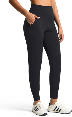 Colorfulkoala Women's High Waisted Joggers with Pockets Full Length Sweatpants & Lounge Pants