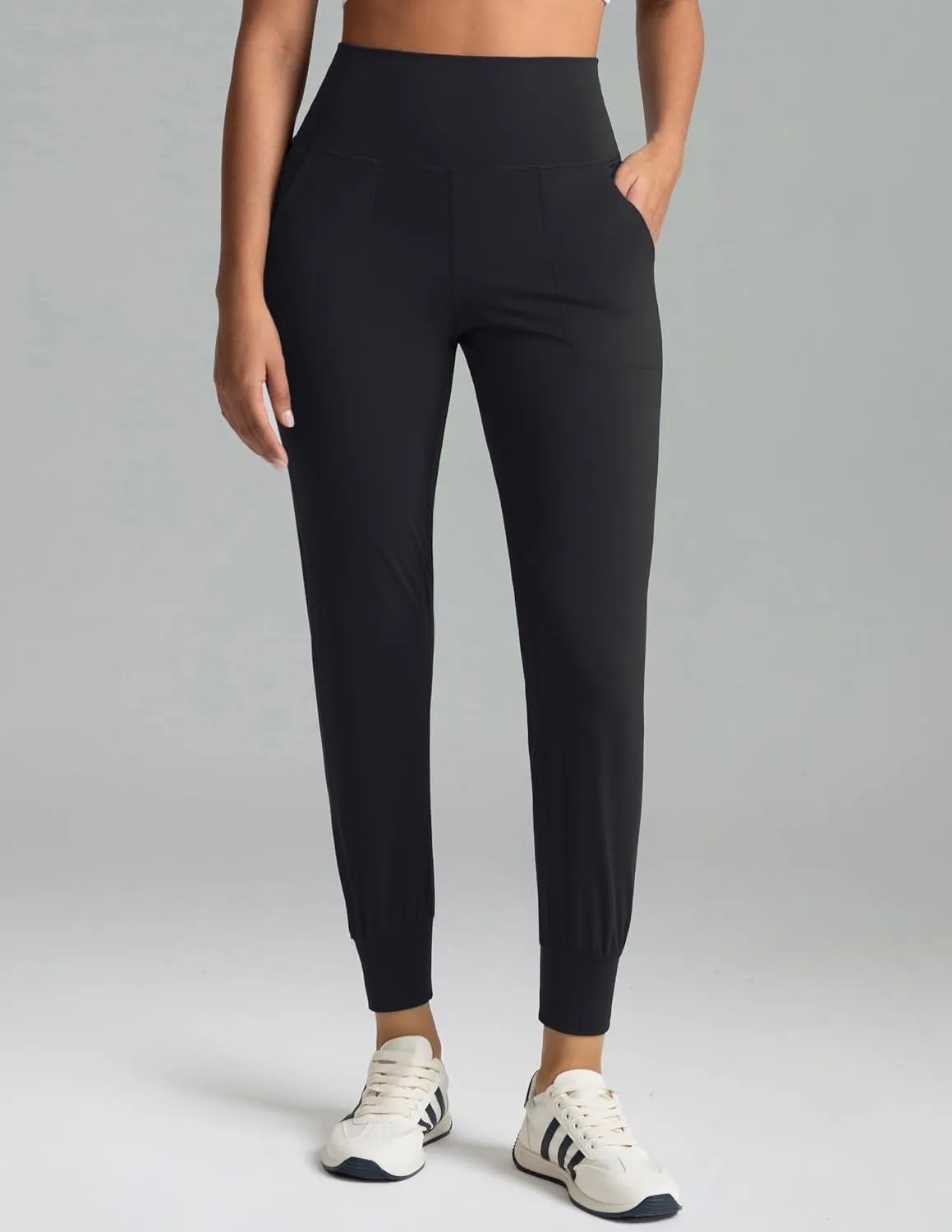 Colorfulkoala Women's High Waisted Joggers with Pockets Full Length Sweatpants & Lounge Pants