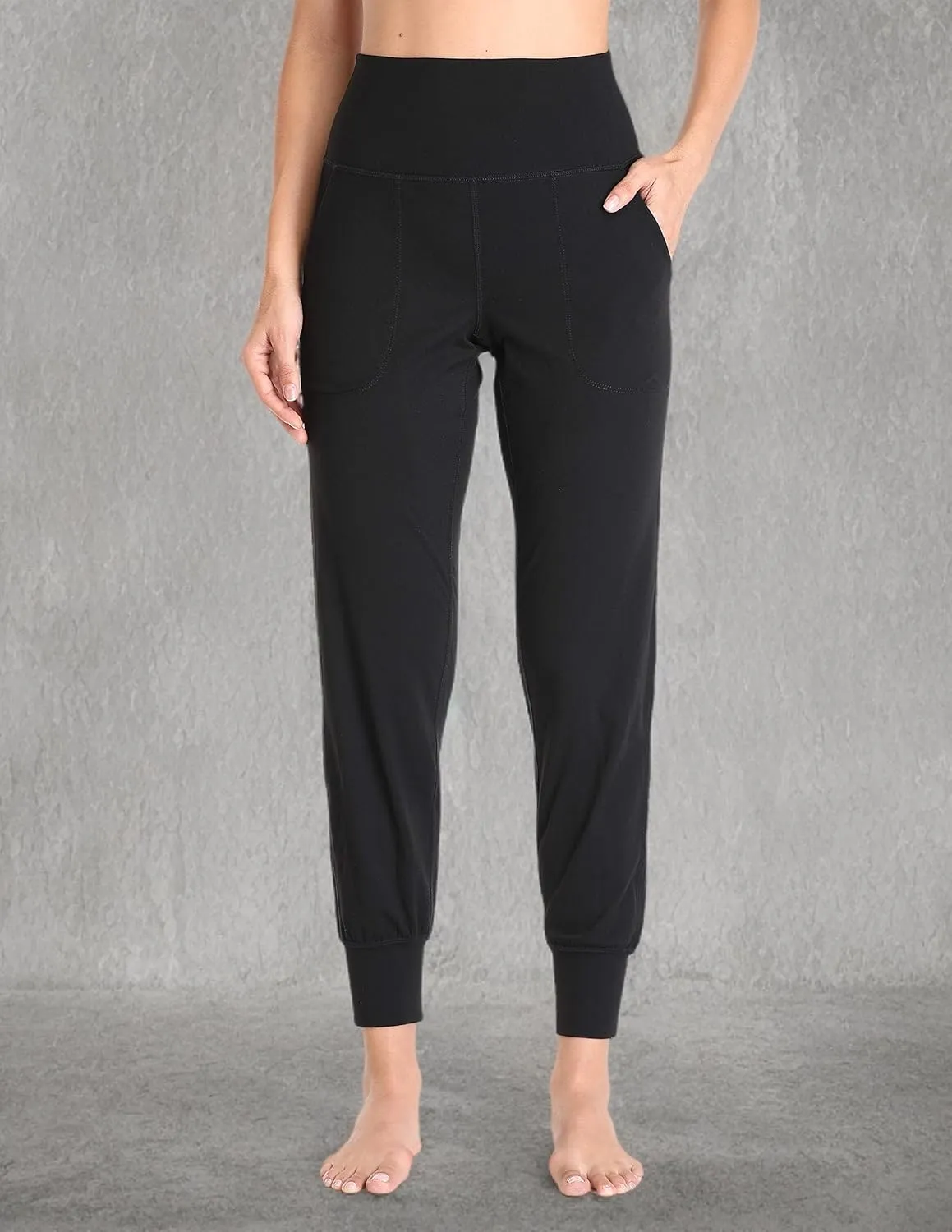 Colorfulkoala Women's High Waisted Joggers with Pockets Full Length Sweatpants & Lounge Pants