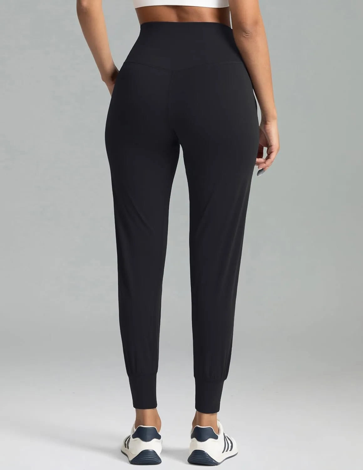 Colorfulkoala Women's High Waisted Joggers with Pockets Full Length Sweatpants & Lounge Pants