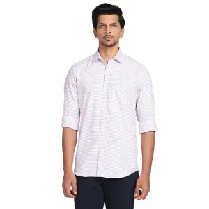 Colorplus Men Pink Tailored Fit Cotton Casual Shirt