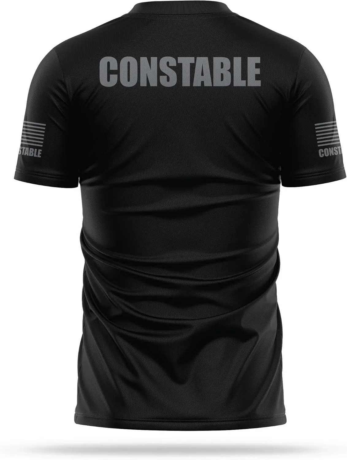 Constable Utility T Shirt for Men | USA Patriotic Lightweight Tee | Micro Polyester, Moisture-Wicking Quick-Dry Comfort