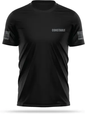 Constable Utility T Shirt for Men | USA Patriotic Lightweight Tee | Micro Polyester, Moisture-Wicking Quick-Dry Comfort