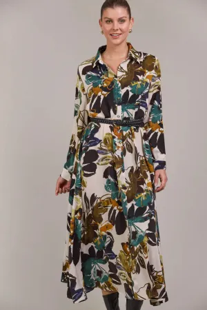 Elsie Shirt Dress By Eb&Ive - Botanical Tusk