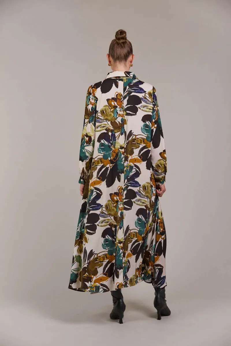 Elsie Shirt Dress By Eb&Ive - Botanical Tusk
