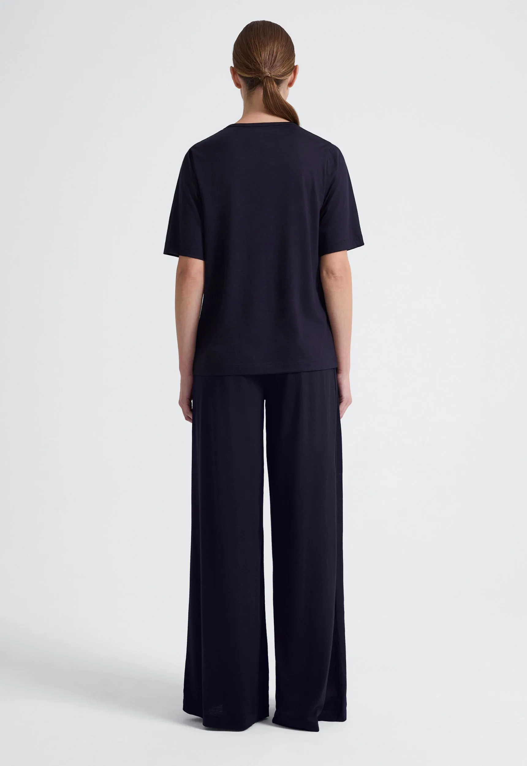 Getz Wool Tee - Darkest Navy