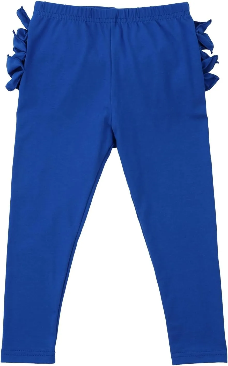 HOOLCHEAN Baby Toddler and Little Girls Ruffles Buttocks Leggings Solid Color Pants