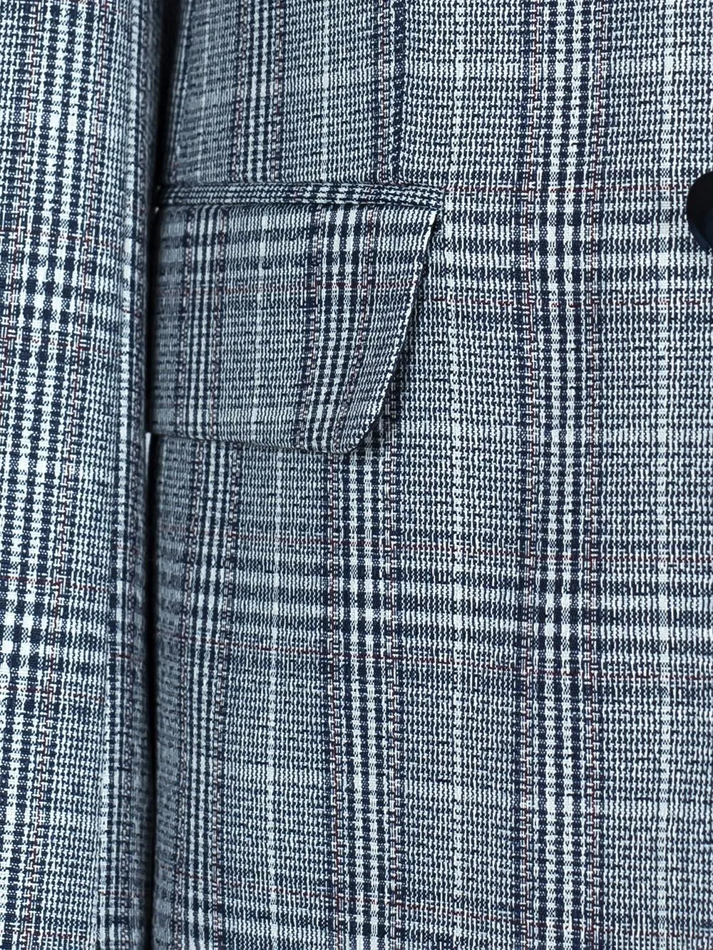 Jay Blue Set Blazer Linen Suit