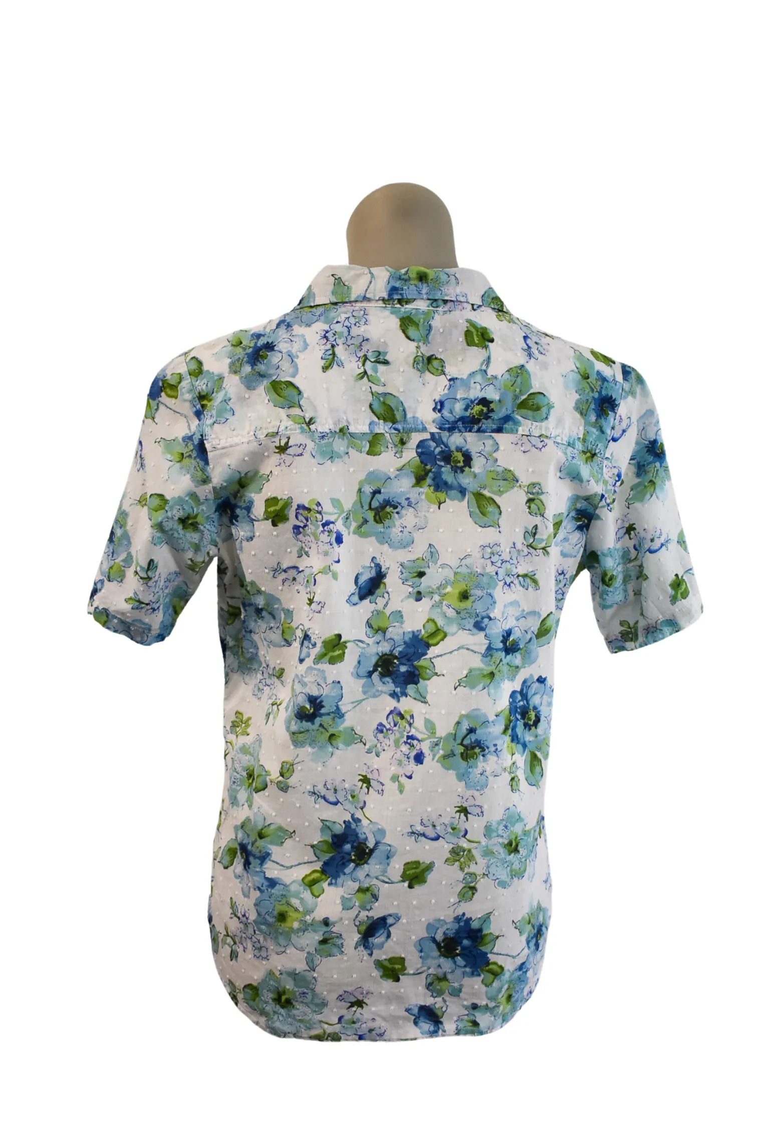 Lightweight cotton button up blouse, S/M