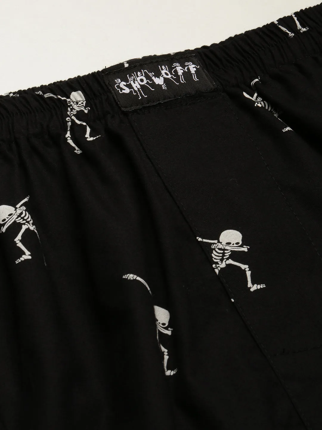 Men Black Printed Slim Fit Boxers