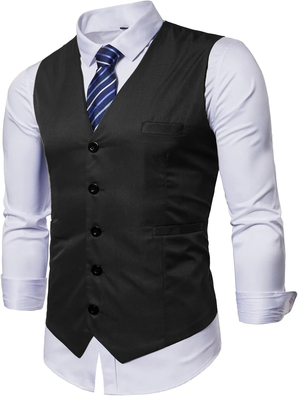 Mens Formal Business Vest for Suit or Tuxedo
