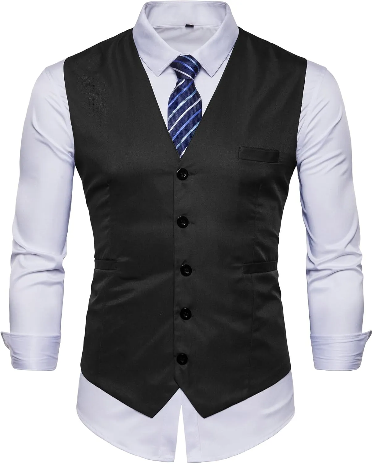 Mens Formal Business Vest for Suit or Tuxedo