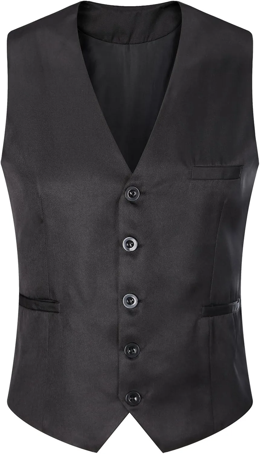 Mens Formal Business Vest for Suit or Tuxedo