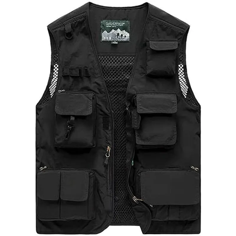 Mens Lightweight Utility Cargo Vest