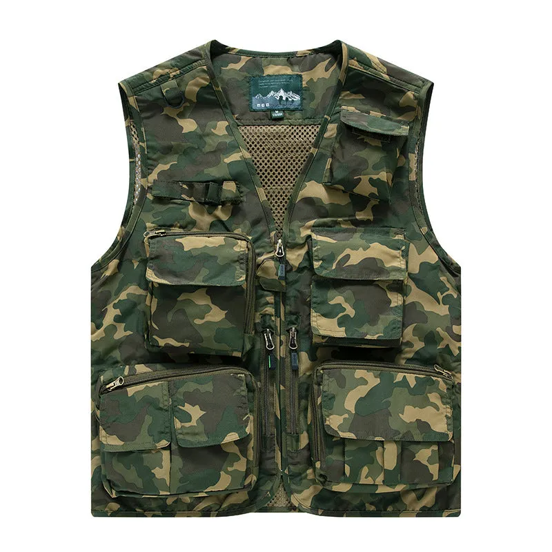 Mens Lightweight Utility Cargo Vest