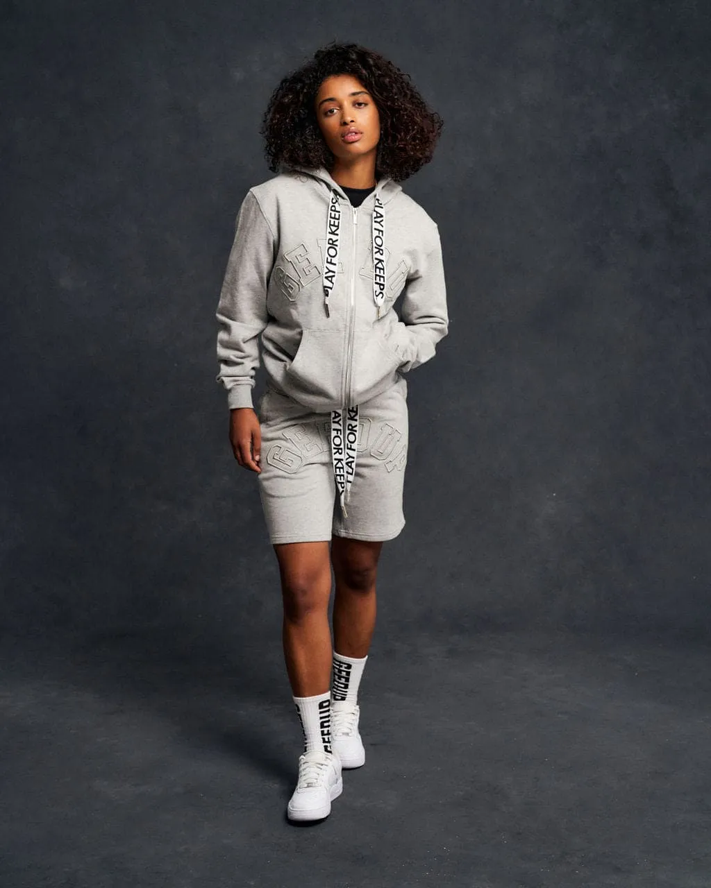 PFK Laced Zip Jacket Grey