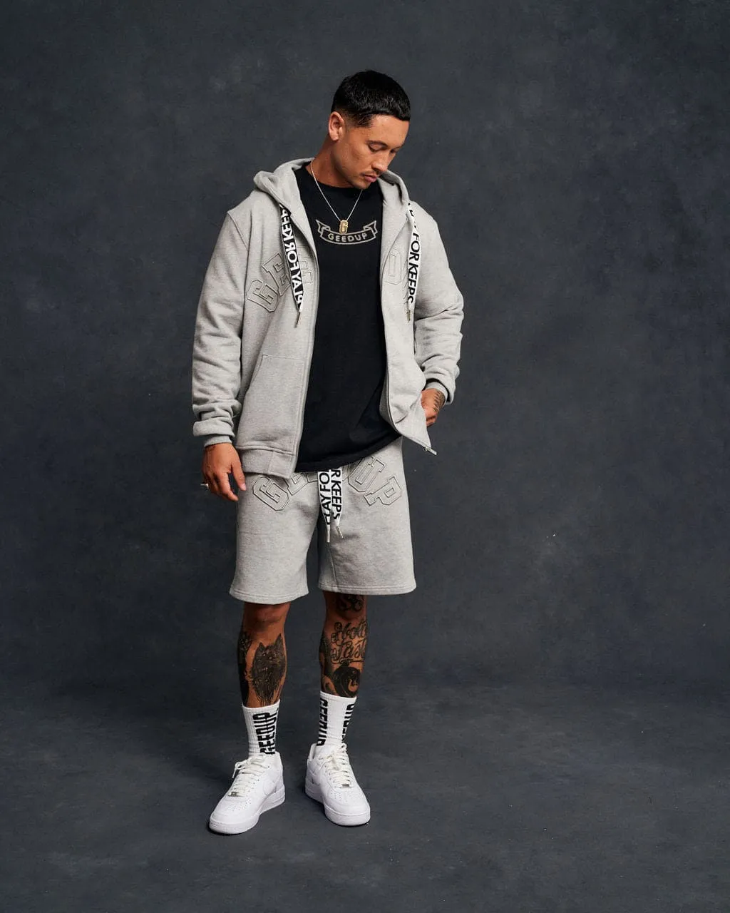 PFK Laced Zip Jacket Grey