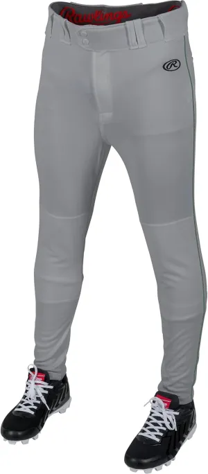Rawlings Men's Launch Series Baseball Pant | Jogger Fit | Adult Sizes | Solid & Piped Options
