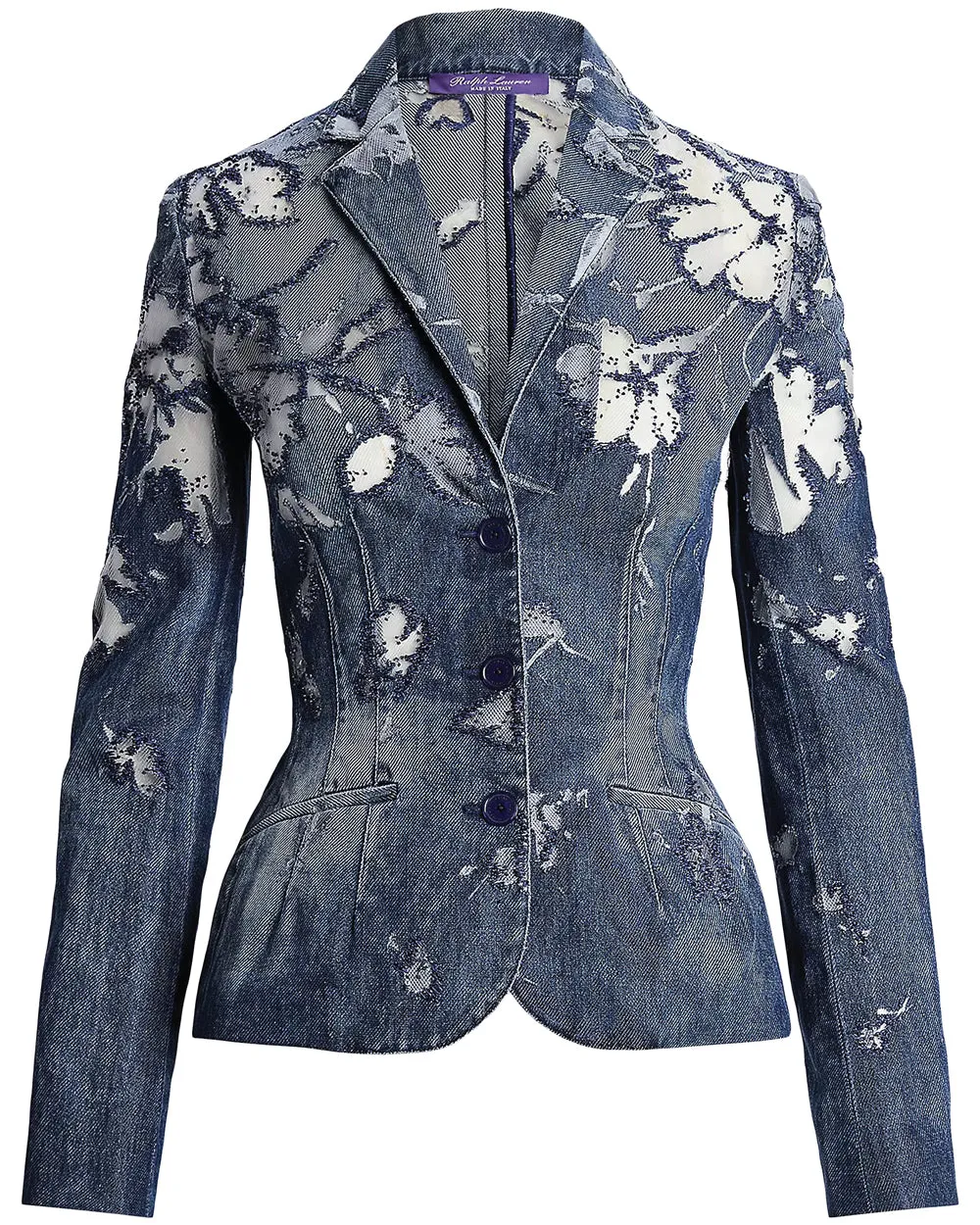 Sapphire and Cream Shadow Blazer