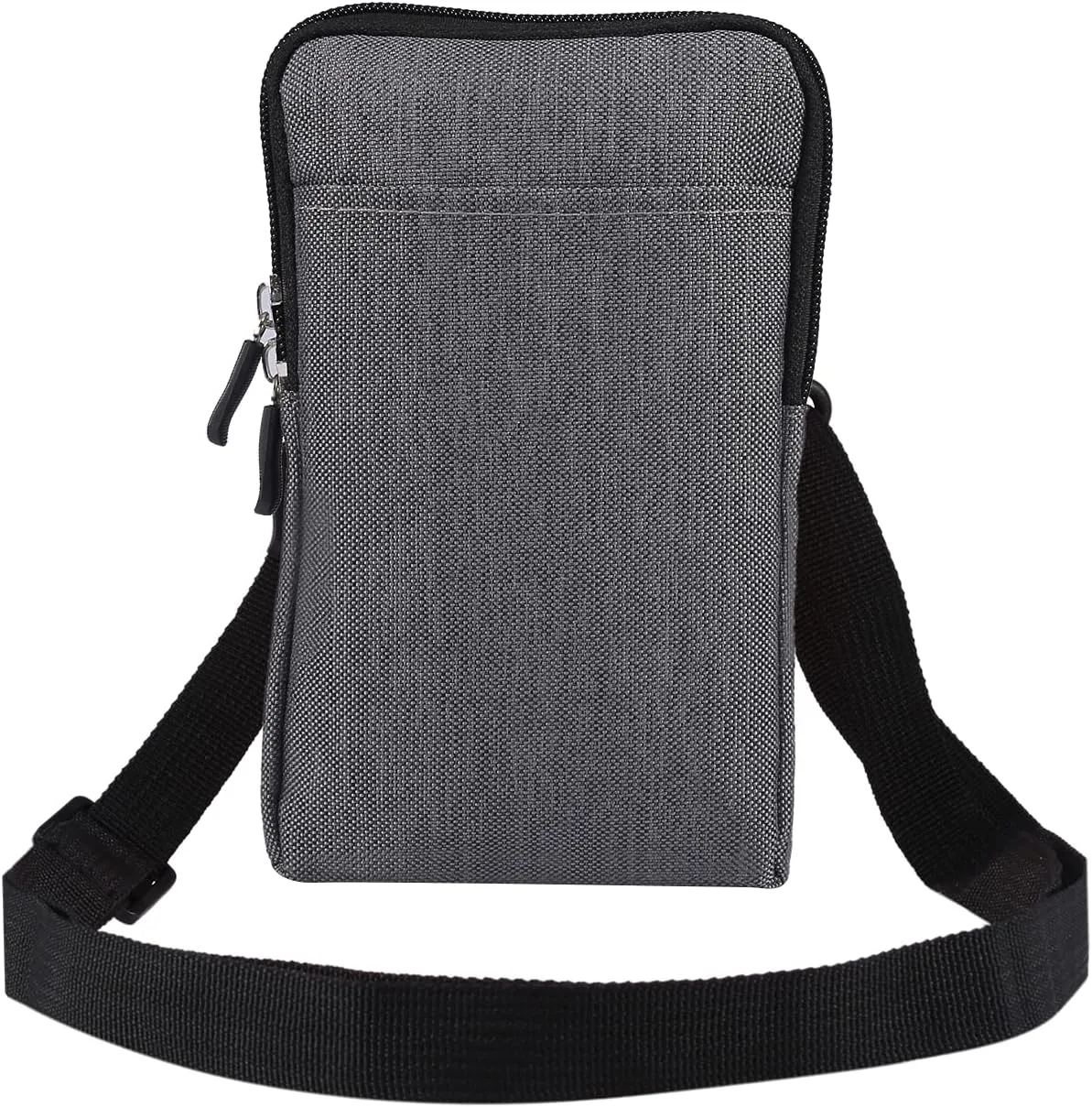 Small Cell Phone Shoulder Holster Men, Mobile Phone Belt Clip Holder, Women Men Multifunction Belt Loop Waist Pouch Smartphone Messenger Pack Waist Belt Packet Hiking Travel Side Clutch Bag Bumbag