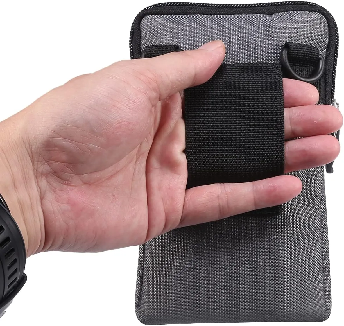 Small Cell Phone Shoulder Holster Men, Mobile Phone Belt Clip Holder, Women Men Multifunction Belt Loop Waist Pouch Smartphone Messenger Pack Waist Belt Packet Hiking Travel Side Clutch Bag Bumbag