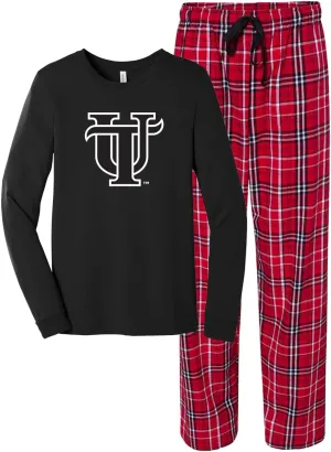 Sorority Letters Shop University of Tampa Pajama Set - UT Spartans Pjs - Sleepwear Loungewear Pajamas