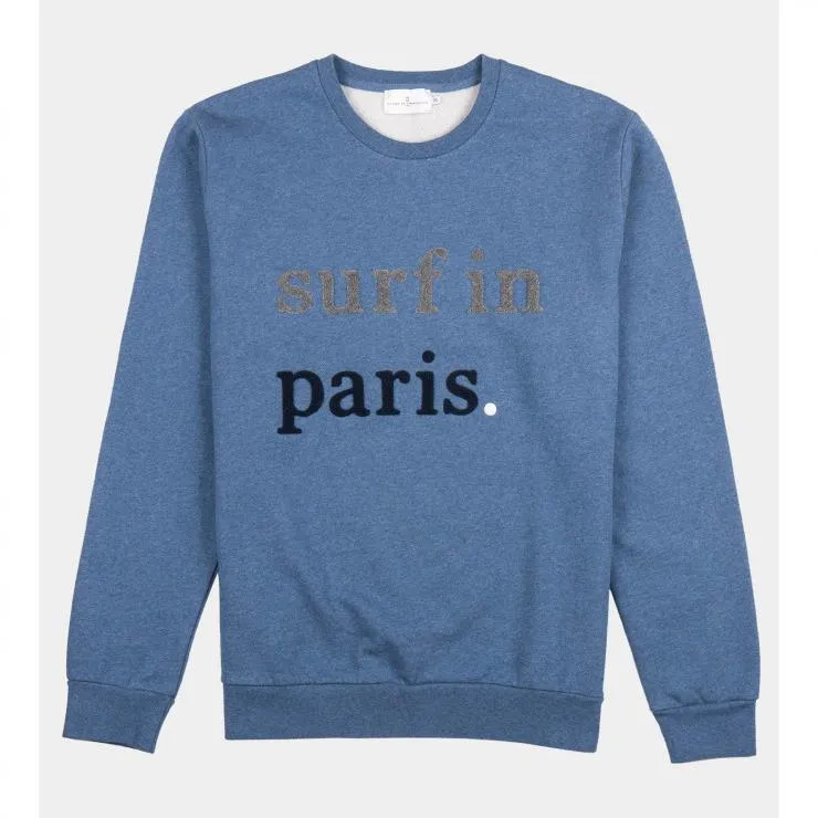Surf in Paris Sweater (Denim Blue)