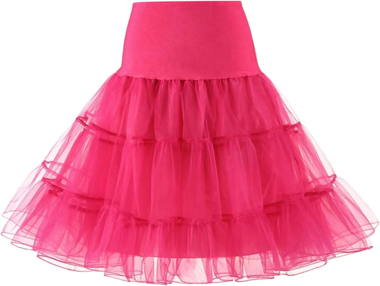 Tutu Skirts for Women Tulle Midi Knee Length Skirt Dress Adult Puffy Tutu Skirt Layered Ballet Tulle Pettiskirts