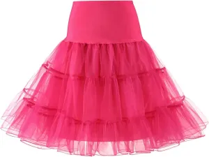 Tutu Skirts for Women Tulle Midi Knee Length Skirt Dress Adult Puffy Tutu Skirt Layered Ballet Tulle Pettiskirts