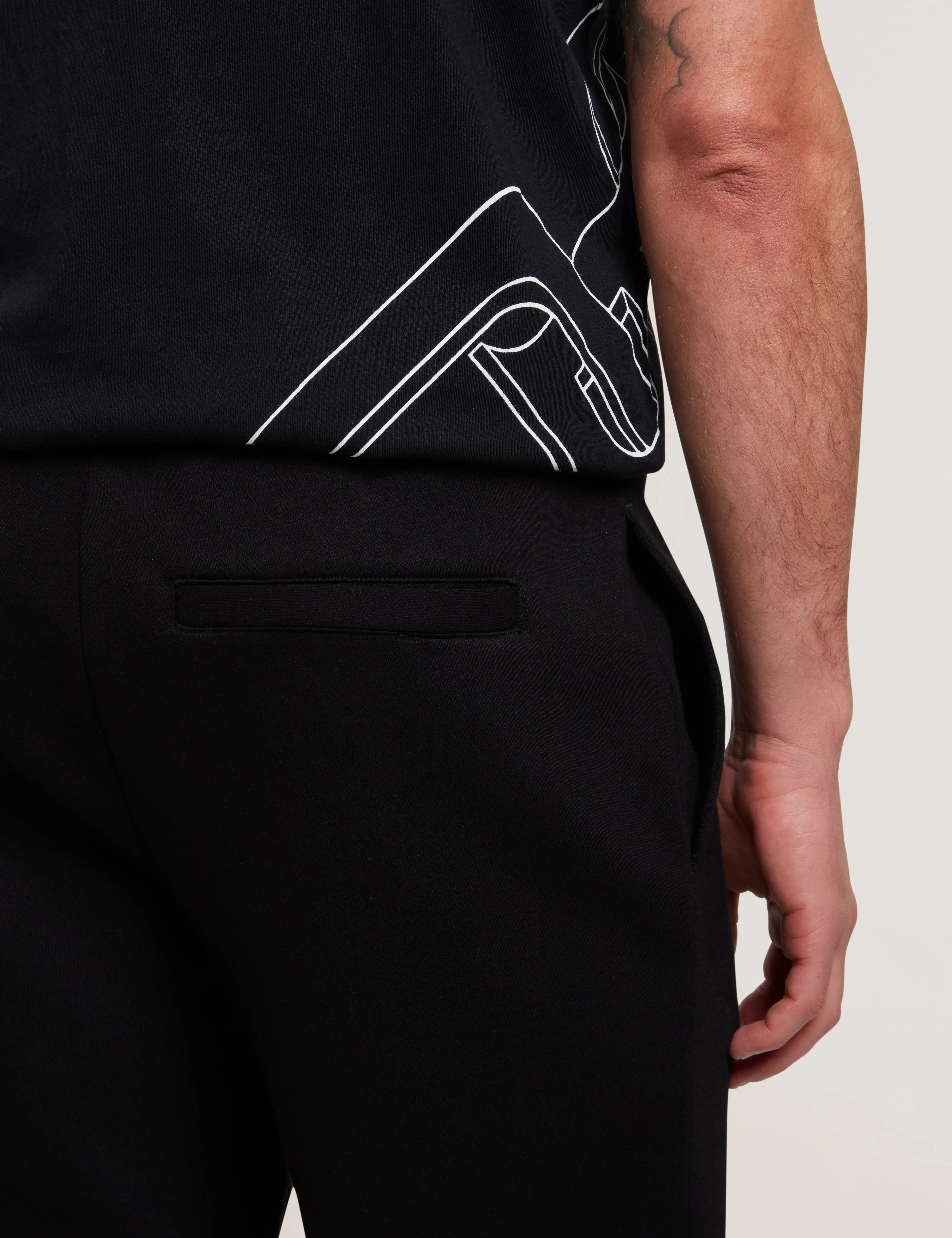 Uaver Slim Fit Neoprene Jogger Black