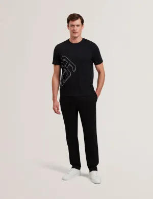Uaver Slim Fit Neoprene Jogger Black