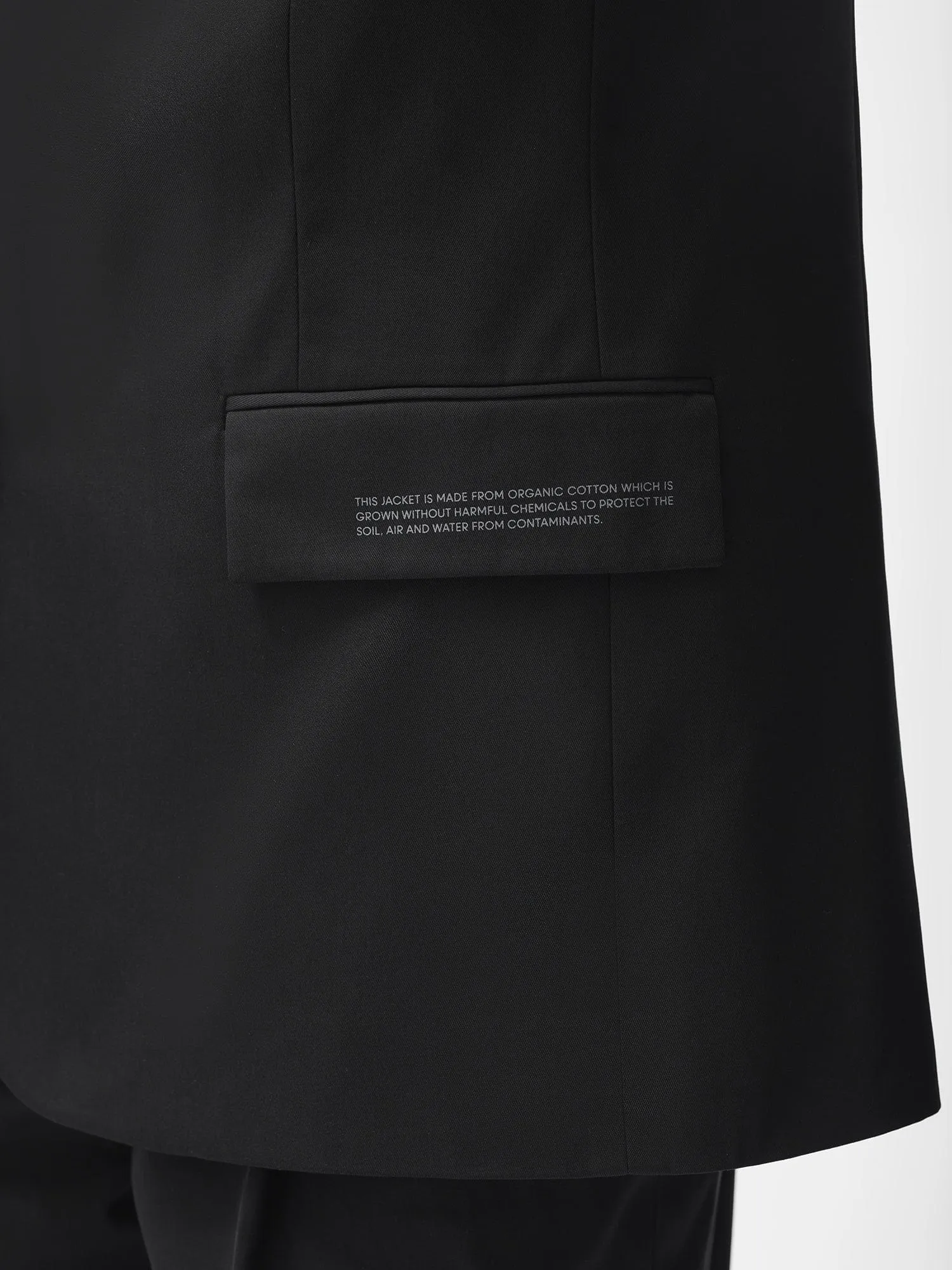 Women's Organic Cotton Oversized Tailored Blazerblack