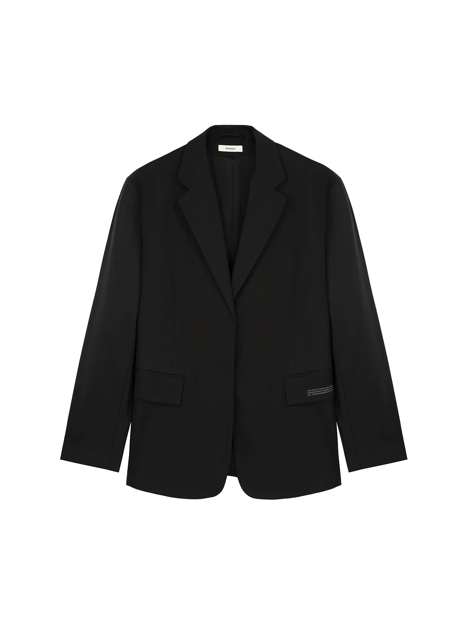 Women's Organic Cotton Oversized Tailored Blazerblack