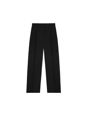 Women's Organic Cotton Tailored Trousersblack