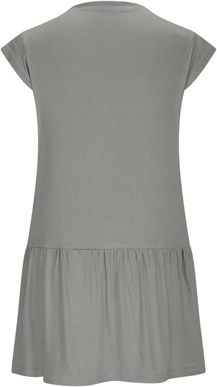Womens Summer Modal Tank Mini Dress 2025 Fashion Stand Collar Cap Sleeve Ruffle Cute Beach Casual Vacation Dresses