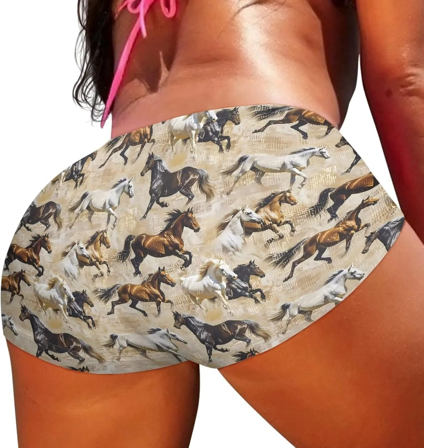 YEXIATODO High Waisted Hot Pants Sexy Shorts for Women Skiny-Friendly