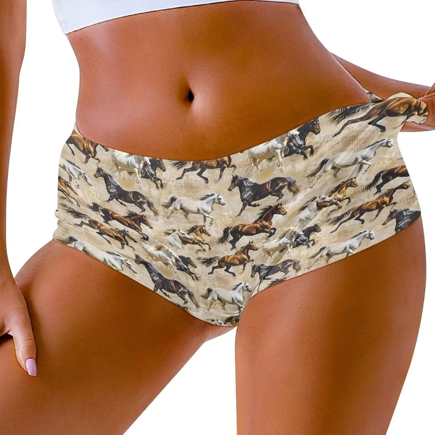 YEXIATODO High Waisted Hot Pants Sexy Shorts for Women Skiny-Friendly