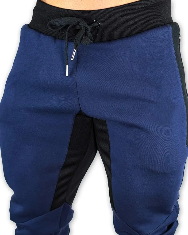 YSENTO Men's Cotton Casual 3/4 Jogger Running Capri Pants Below Knee Gym Workout Shorts Zipper Pockets
